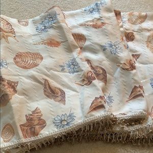 Gorgeous Seashell Curtain Valances- set of 3